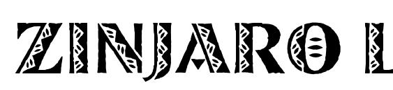 Zinjaro LET Plain Font, Monogram Fonts