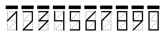 ZIPcode Font, Number Fonts
