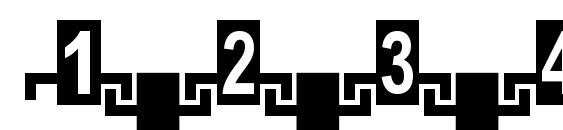 Zipper Rus Font, Number Fonts