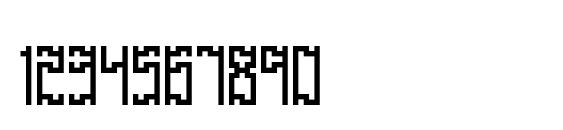 Zirconia Cubic BRK Font, Number Fonts