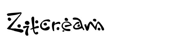 Zitcream font, free Zitcream font, preview Zitcream font