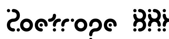 Zoetrope BRK font, free Zoetrope BRK font, preview Zoetrope BRK font