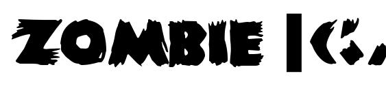 шрифт Zombie (2), бесплатный шрифт Zombie (2), предварительный просмотр шрифта Zombie (2)
