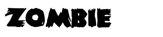 шрифт Zombie, бесплатный шрифт Zombie, предварительный просмотр шрифта Zombie