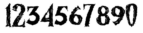 Zombified Font, Number Fonts