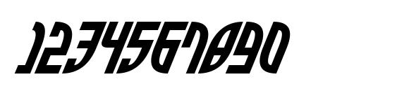 Zone Rider Italic Font, Number Fonts