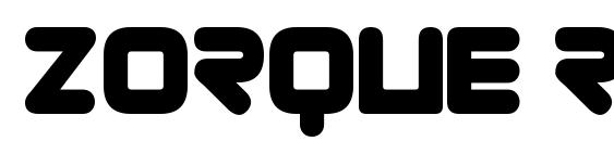 Zorque Regular Font