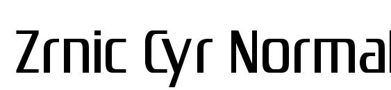 Zrnic Cyr Normal Font