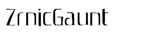 ZrnicGaunt Font, Sans Serif Fonts