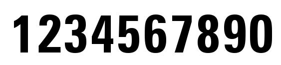 Zurich Bold Condensed BT Font, Number Fonts