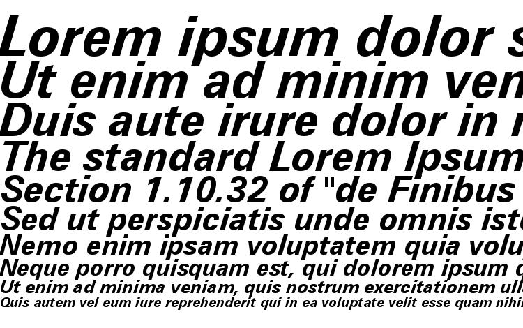 specimens Zurich Bold Italic BT font, sample Zurich Bold Italic BT font, an example of writing Zurich Bold Italic BT font, review Zurich Bold Italic BT font, preview Zurich Bold Italic BT font, Zurich Bold Italic BT font