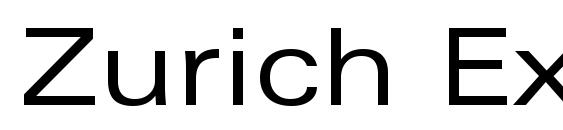 шрифт Zurich Extended BT, бесплатный шрифт Zurich Extended BT, предварительный просмотр шрифта Zurich Extended BT