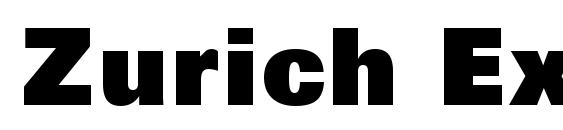 Zurich Extra Black BT font, free Zurich Extra Black BT font, preview Zurich Extra Black BT font
