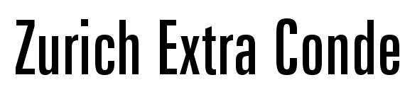 Zurich Extra Condensed BT Font, Sans Serif Fonts