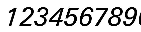 Zurich Italic Win95BT Font, Number Fonts