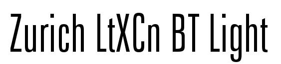 шрифт Zurich LtXCn BT Light, бесплатный шрифт Zurich LtXCn BT Light, предварительный просмотр шрифта Zurich LtXCn BT Light