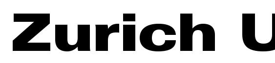 Zurich Ultra Black Extended BT Font, Sans Serif Fonts