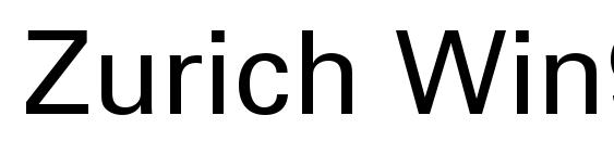 Zurich Win95BT Font, Sans Serif Fonts