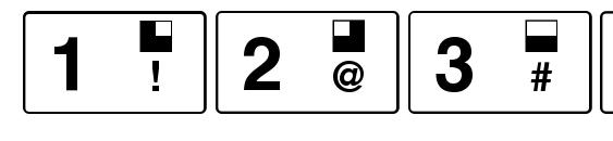 ZXSpectrum Font, Number Fonts