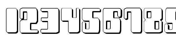Zyborgs 3D Font, Number Fonts
