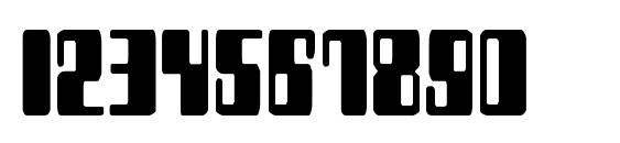 Zyborgs Condensed Font, Number Fonts