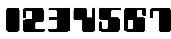 Zyborgs Expanded Font, Number Fonts