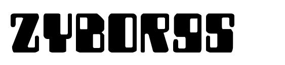 шрифт Zyborgs, бесплатный шрифт Zyborgs, предварительный просмотр шрифта Zyborgs