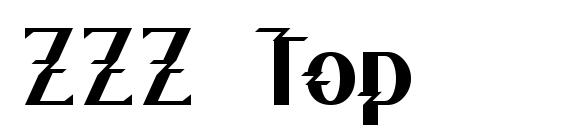 ZZZ Top Font, Monogram Fonts