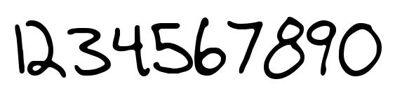 Ænigma Scrawl (BRK) Font, Number Fonts